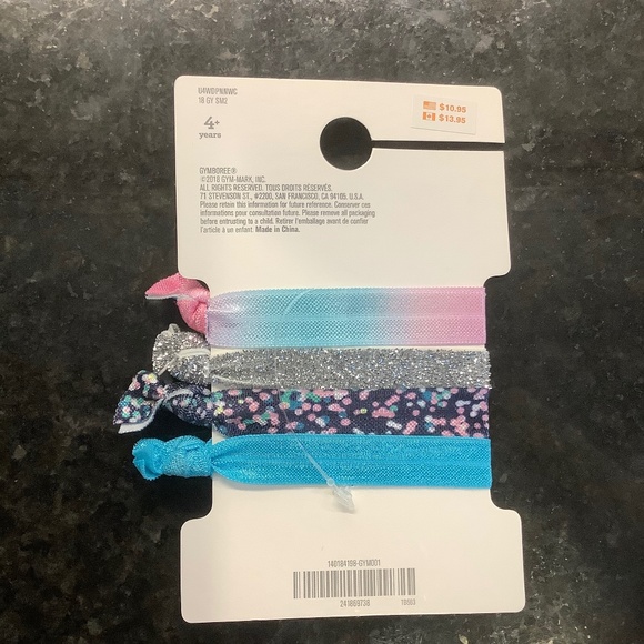 Ponytail Holders Hair Ties Elastic Set of 4 - Picture 3 of 3